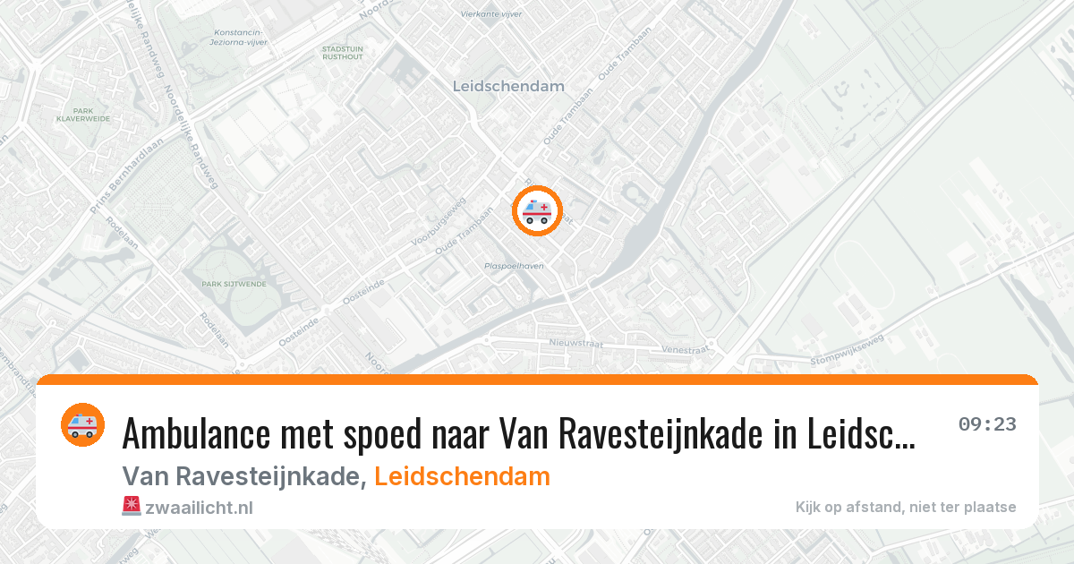 Ambulance met spoed naar Van Ravesteijnkade in Leidschendam — 17 jan 2026