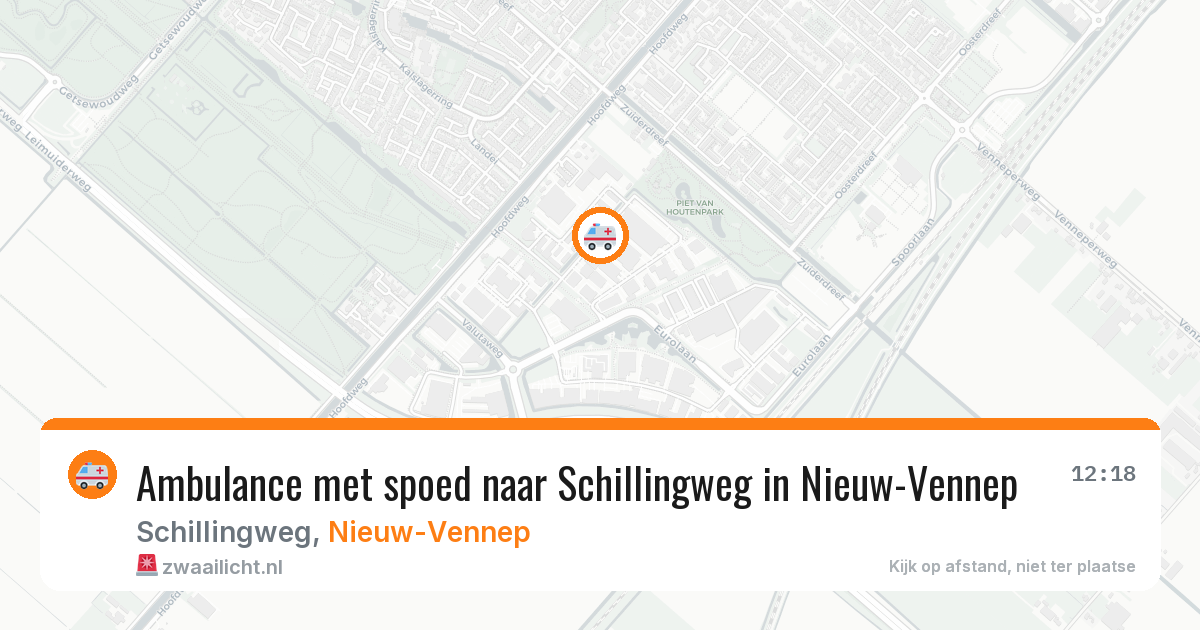 Ambulance met spoed naar Schillingweg in Nieuw-Vennep — 26 jan 2026