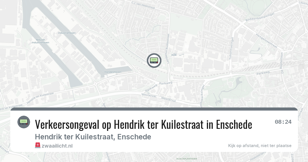 Verkeersongeval op Hendrik ter Kuilestraat in Enschede — 3 aug 2026