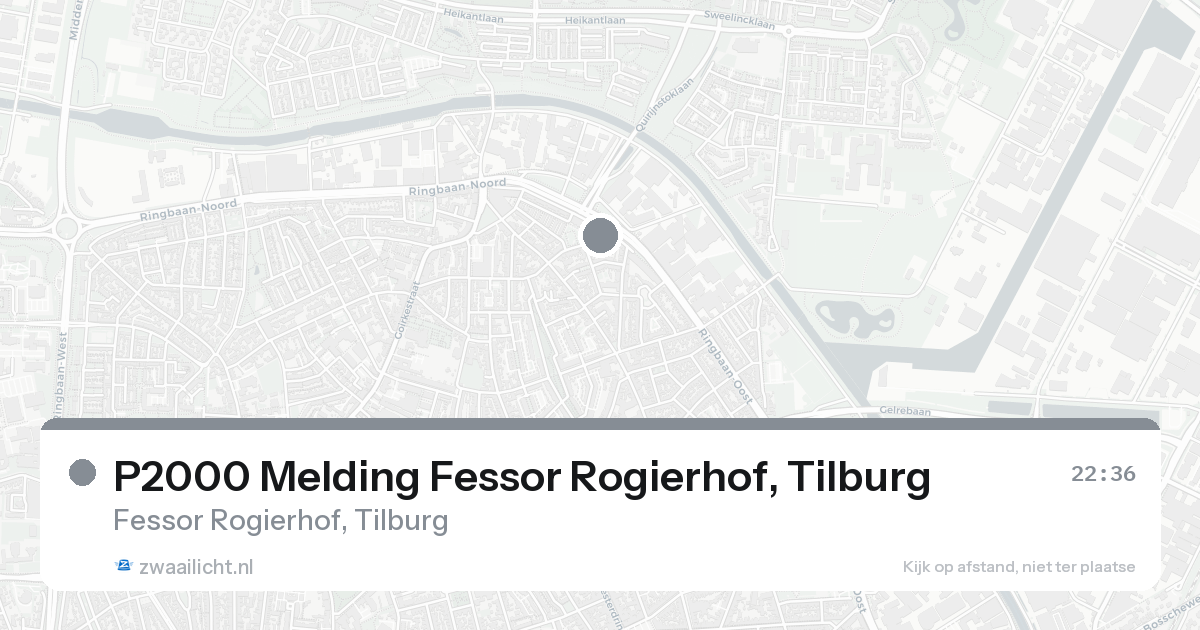 P2000 Melding Fessor Rogierhof, Tilburg — 20 aug 2026