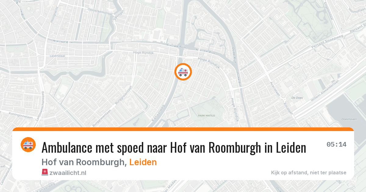 Ambulance met spoed naar Hof van Roomburgh in Leiden — 29 jan 2026