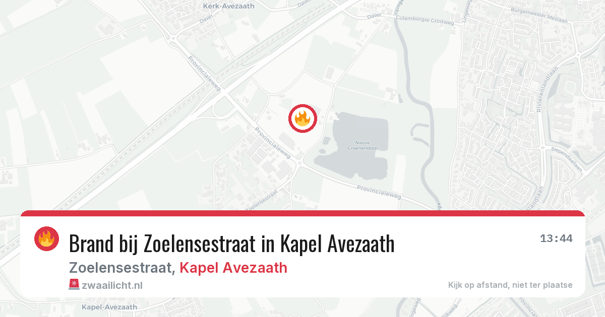 Brand bij Zoelensestraat in Kapel Avezaath — 2 aug 2026