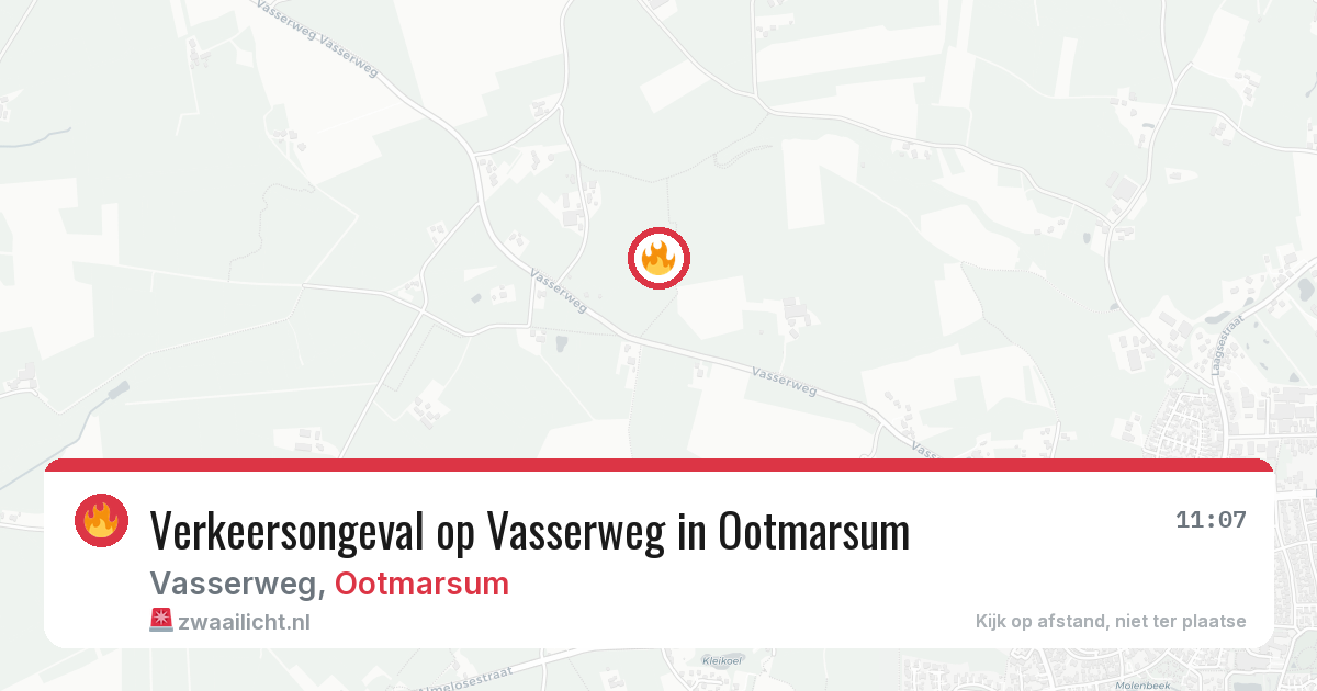 Verkeersongeval op Vasserweg in Ootmarsum — 20 feb 2026