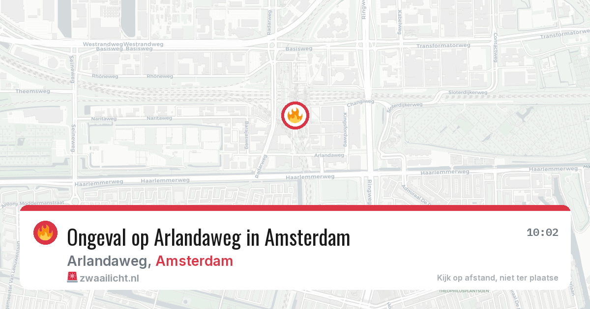 Ongeval op Arlandaweg in Amsterdam — 7 jul 2026