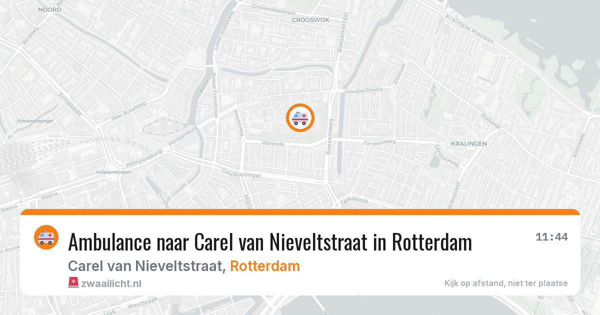 Ambulance naar Carel van Nieveltstraat in Rotterdam — 10 jul 2026