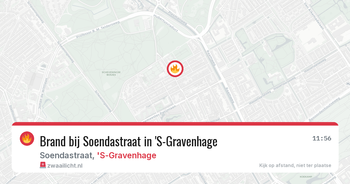 Brand bij Soendastraat in 'S-Gravenhage — 18 jun 2026