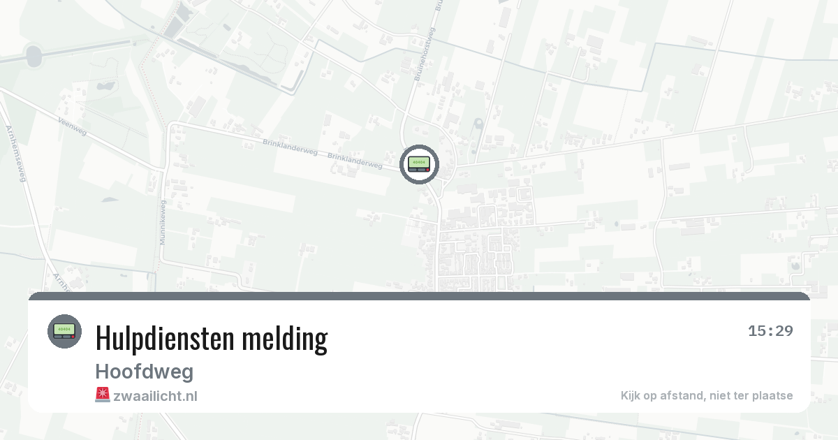 Hulpdiensten melding — 8 feb 2026