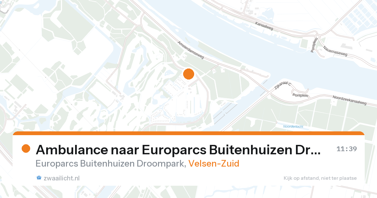 Ambulance naar Europarcs Buitenhuizen Droompark in Velsen-Zuid — 12 jun 2026