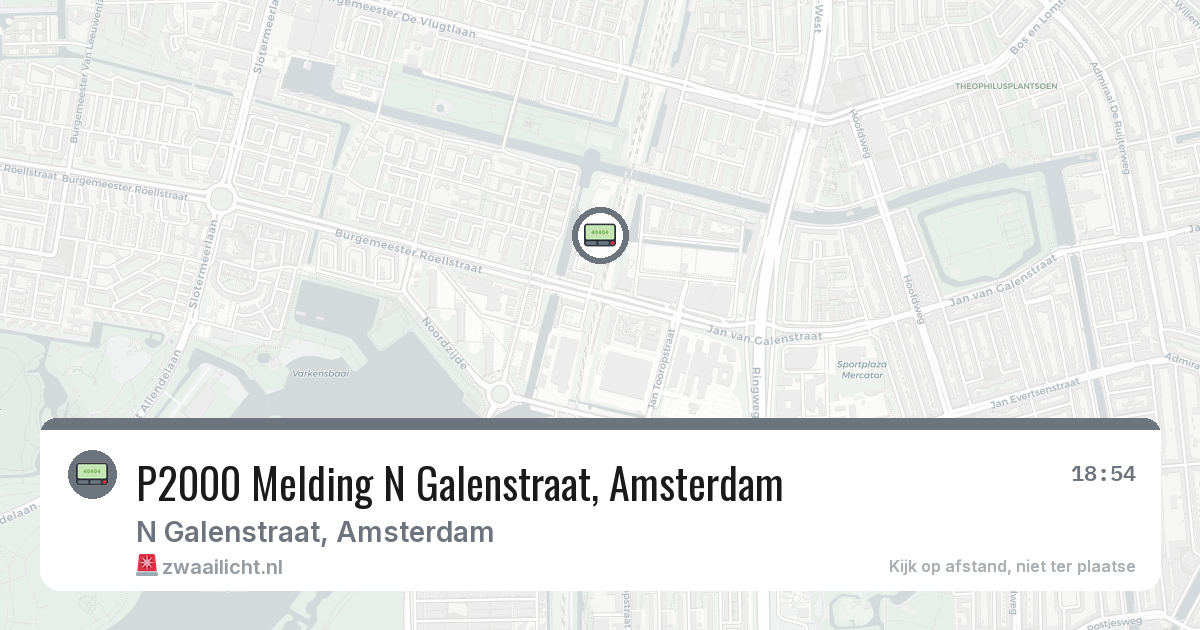 P2000 Melding N Galenstraat, Amsterdam — 27 jul 2026