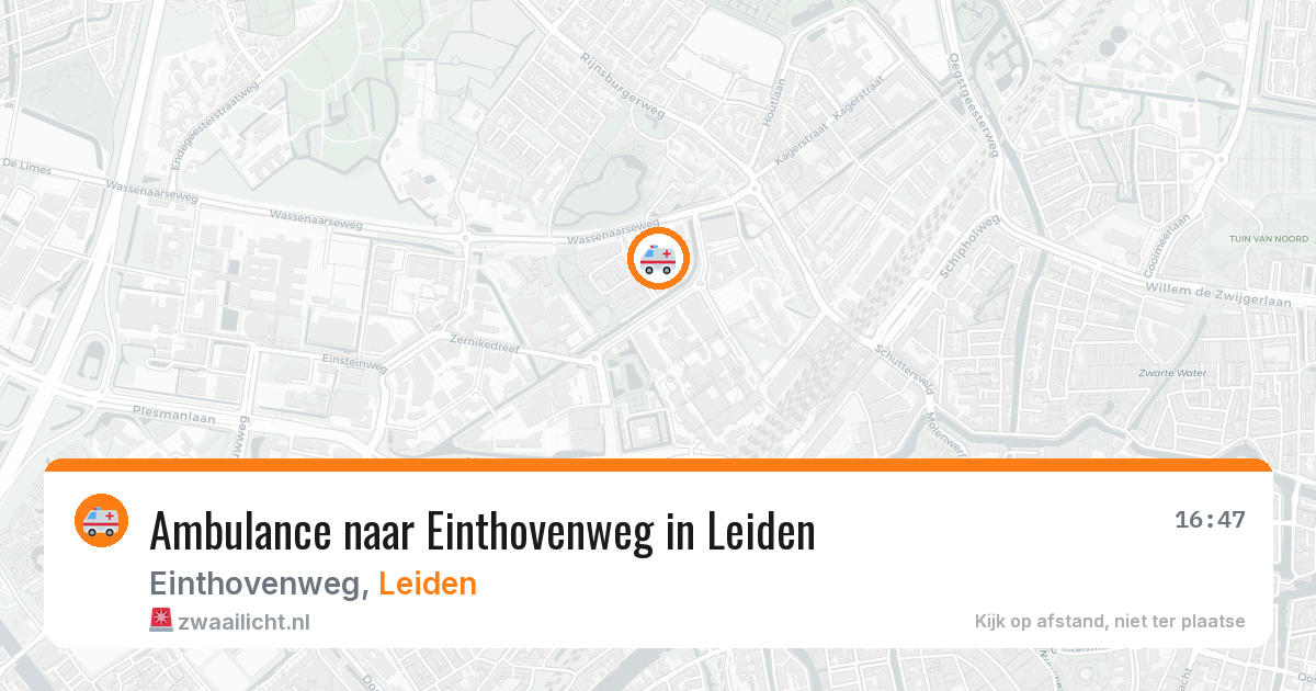 Ambulance naar Einthovenweg in Leiden — 7 apr 2026
