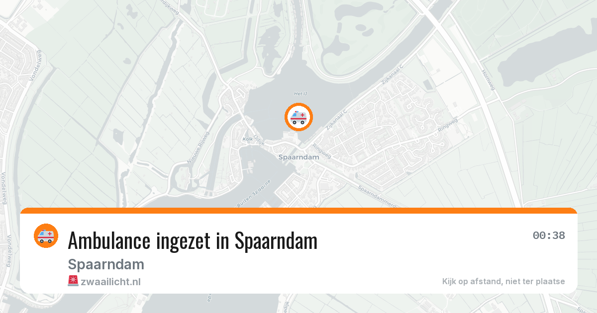 Ambulance ingezet in Spaarndam — 28 jun 2026