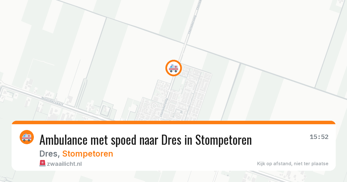 Ambulance met spoed naar Dres in Stompetoren — 19 mei 2026