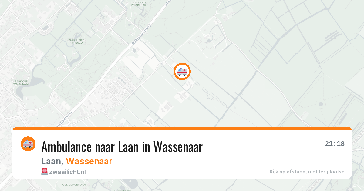 Ambulance naar Laan in Wassenaar — 2 aug 2026