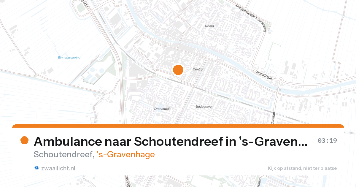 Ambulance naar Schoutendreef in 's-Gravenhage — 3 mrt 2026