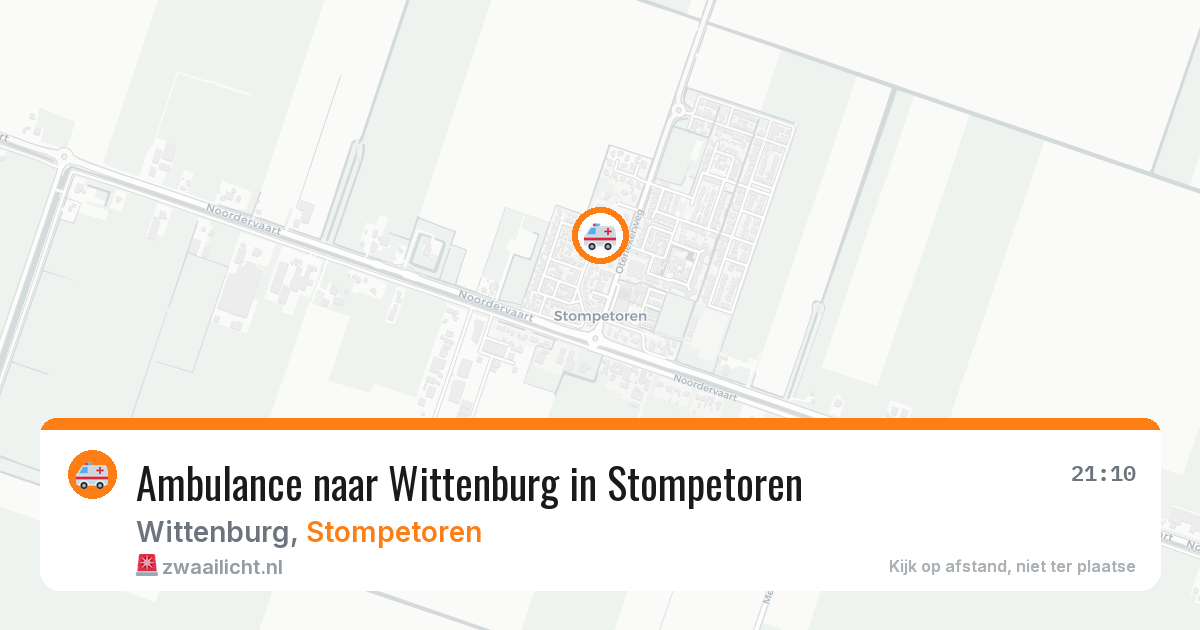 Ambulance naar Wittenburg in Stompetoren — 2 aug 2026