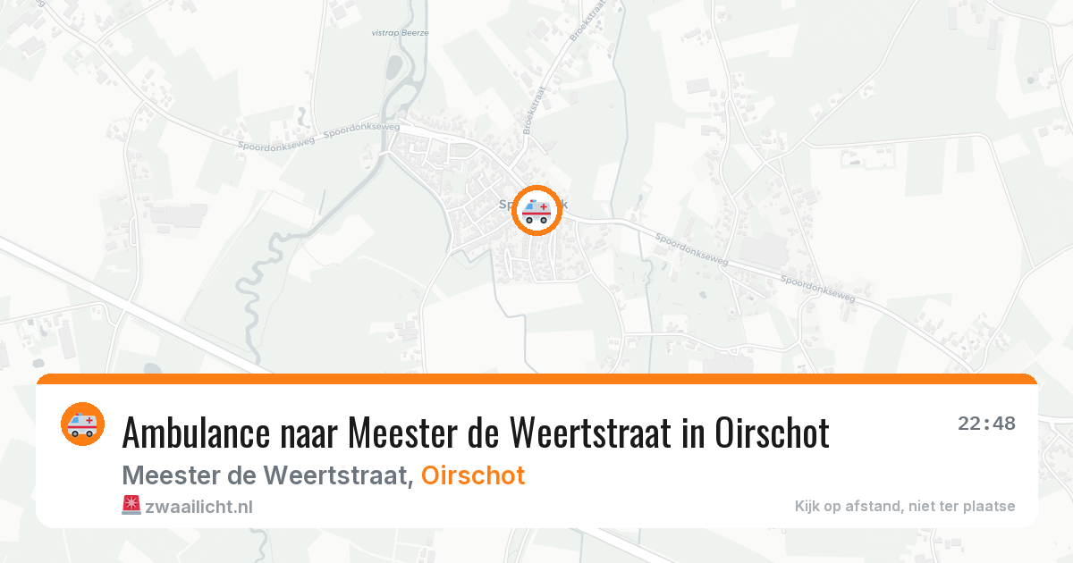 Ambulance naar Meester de Weertstraat in Oirschot — 14 mrt 2026