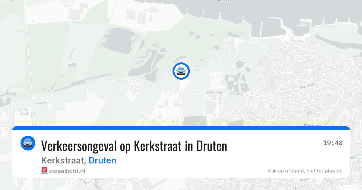 Verkeersongeval op Kerkstraat in Druten — 15 mrt 2026