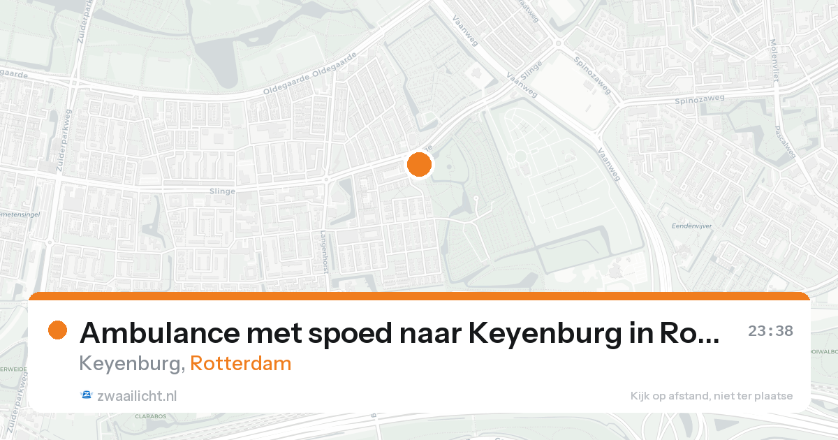 Ambulance met spoed naar Keyenburg in Rotterdam — 15 aug 2026