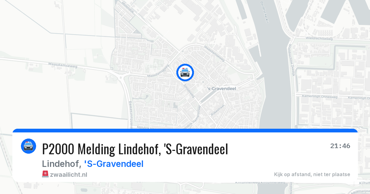 P2000 Melding Lindehof, 'S-Gravendeel — 23 jul 2026