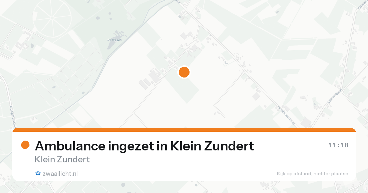 Ambulance ingezet in Klein Zundert — 24 aug 2026