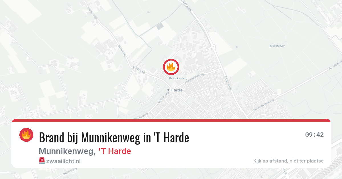 Brand bij Munnikenweg in 'T Harde — 27 mei 2026