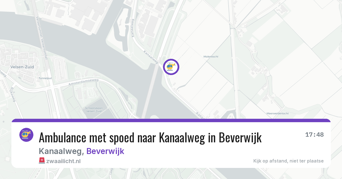 Ambulance met spoed naar Kanaalweg in Beverwijk — 12 mrt 2026