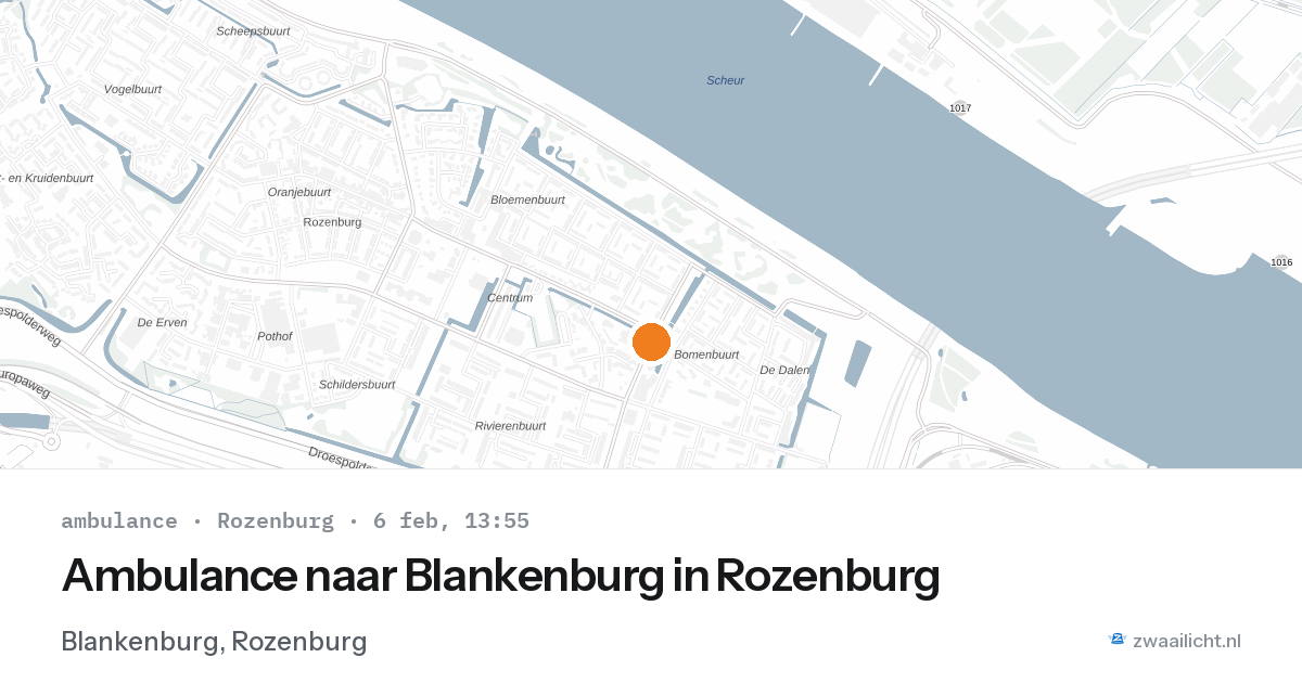 Ambulance naar Blankenburg in Rozenburg — 6 feb 2026