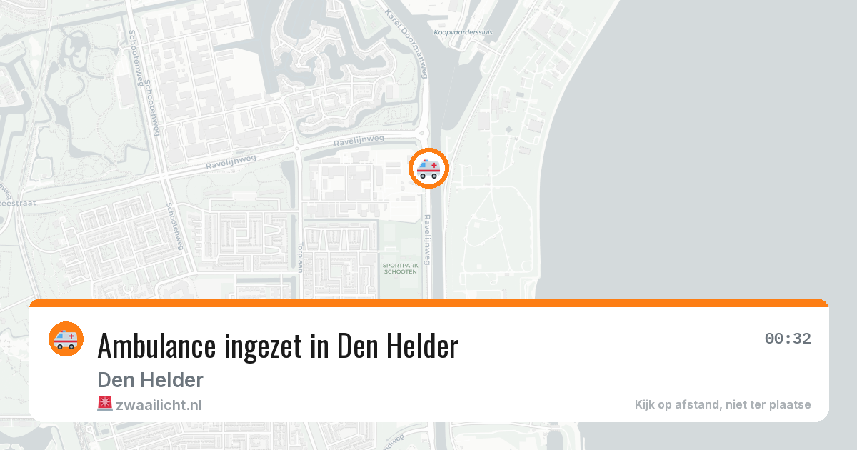 Ambulance ingezet in Den Helder — 12 aug 2026