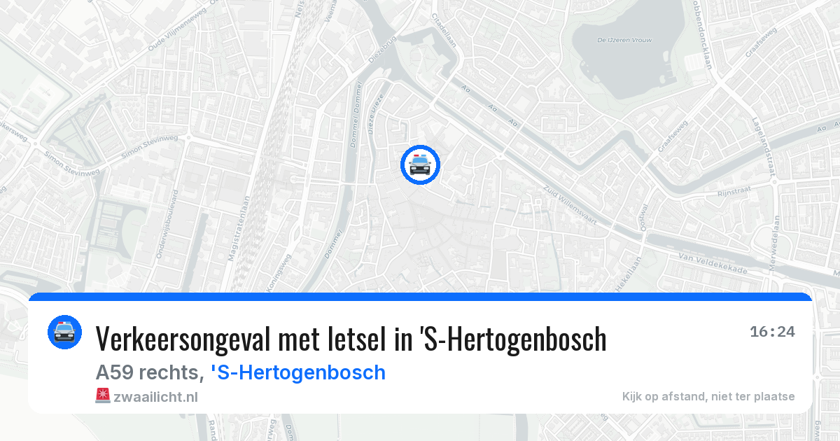 Verkeersongeval met letsel in 'S-Hertogenbosch — 25 jun 2026