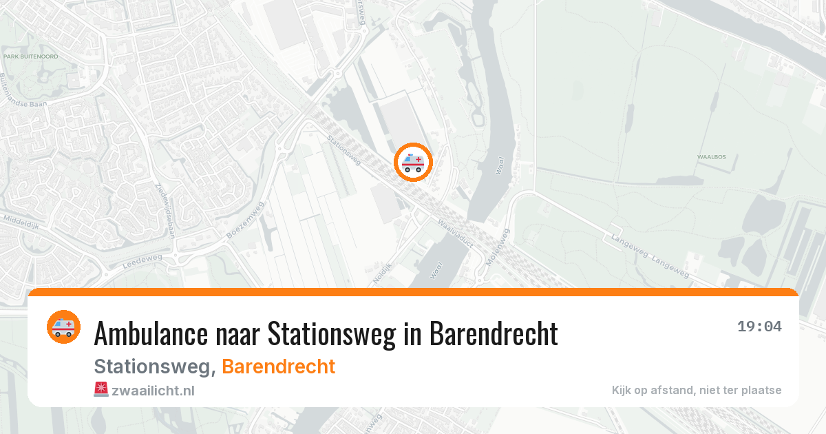 Ambulance naar Stationsweg in Barendrecht — 21 jun 2026