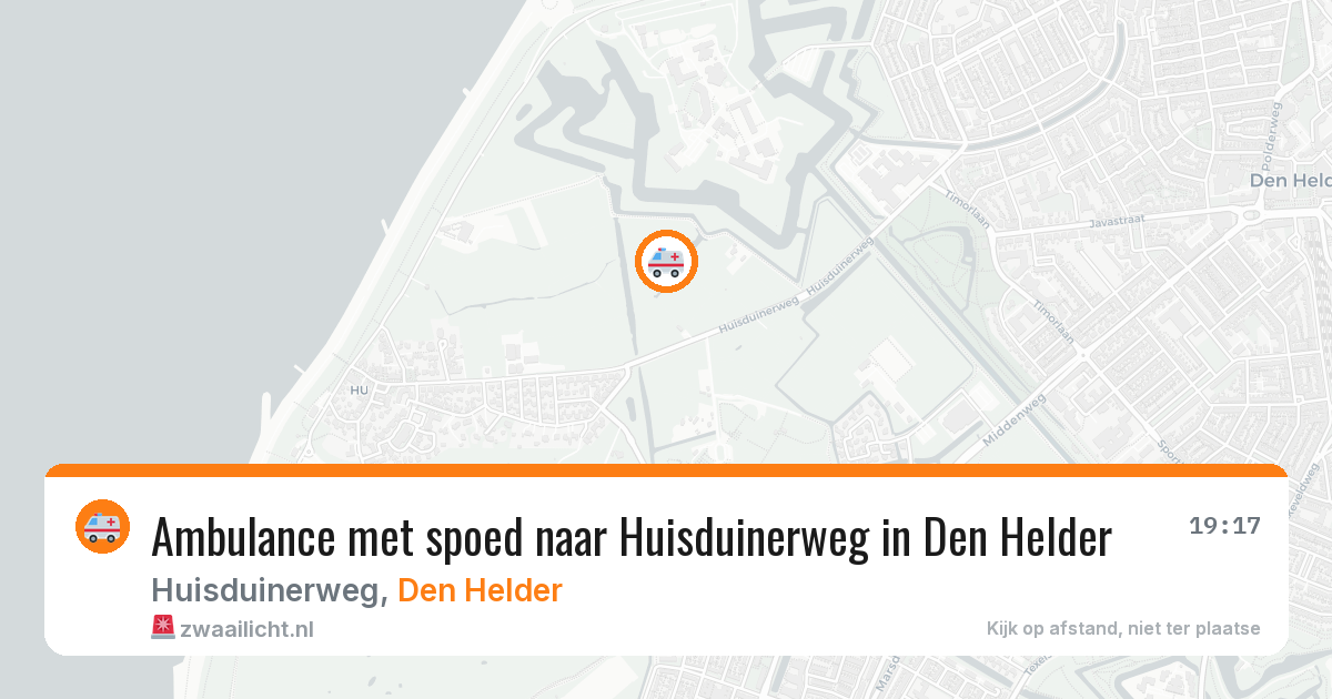 Ambulance met spoed naar Huisduinerweg in Den Helder — 2 apr 2026