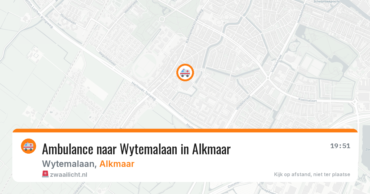 Ambulance naar Wytemalaan in Alkmaar — 7 jun 2026