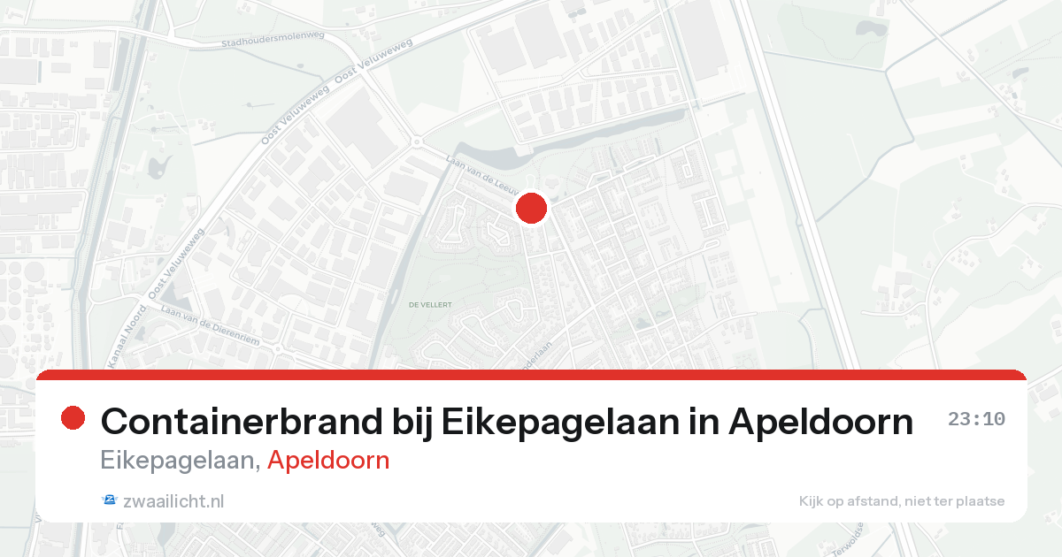 Containerbrand bij Eikepagelaan in Apeldoorn — 21 aug 2026