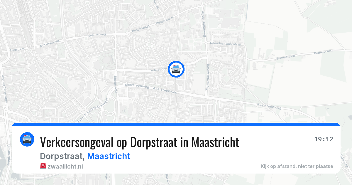 Verkeersongeval op Dorpstraat in Maastricht — 27 mrt 2026
