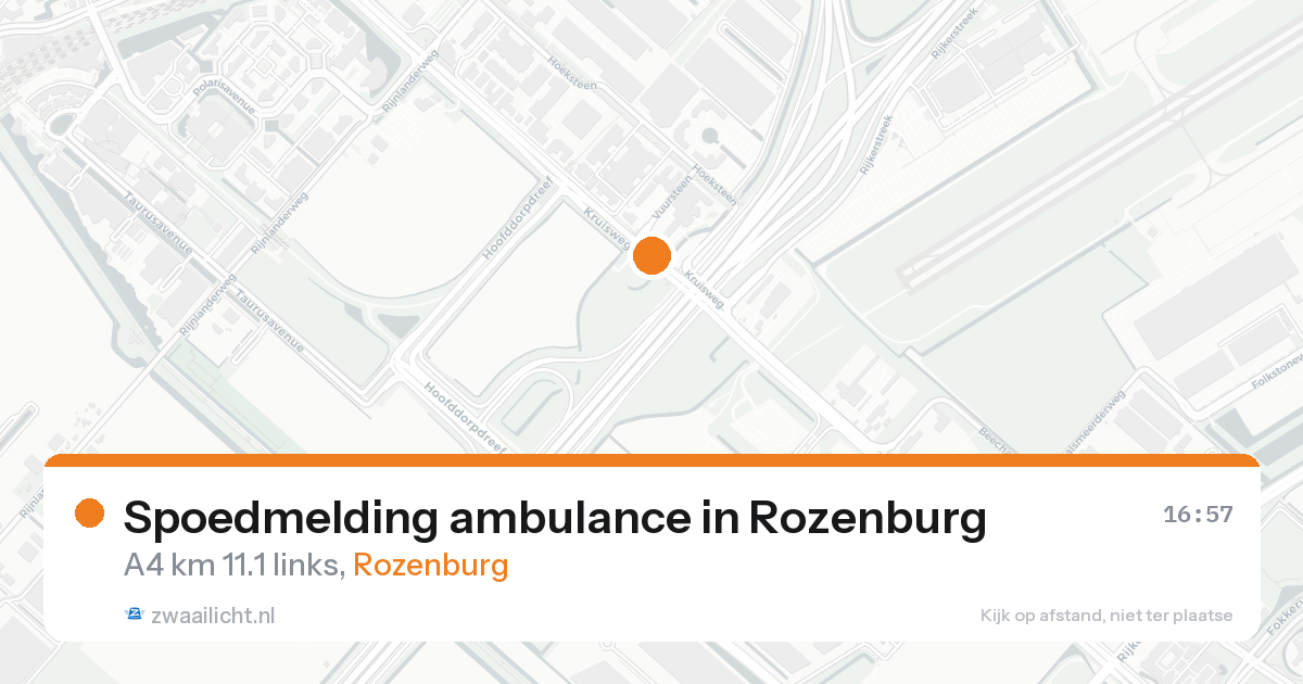 Spoedmelding ambulance in Rozenburg — 15 aug 2026