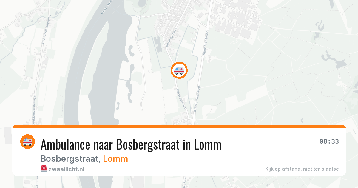 Ambulance naar Bosbergstraat in Lomm — 23 jun 2026