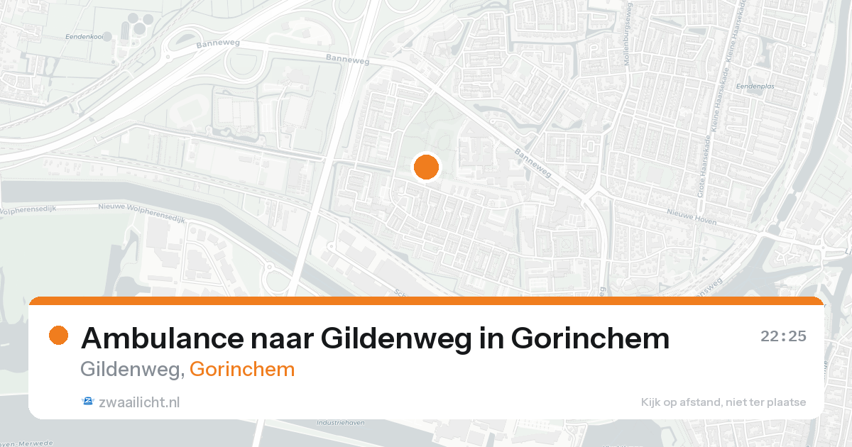 Ambulance naar Gildenweg in Gorinchem — 23 aug 2026