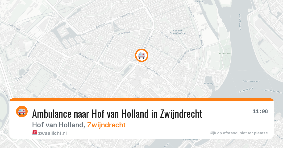Ambulance naar Hof van Holland in Zwijndrecht — 7 jul 2026