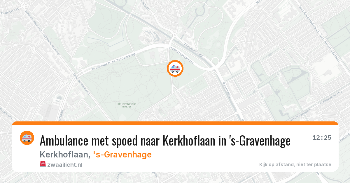 Ambulance met spoed naar Kerkhoflaan in 's-Gravenhage — 6 jun 2026