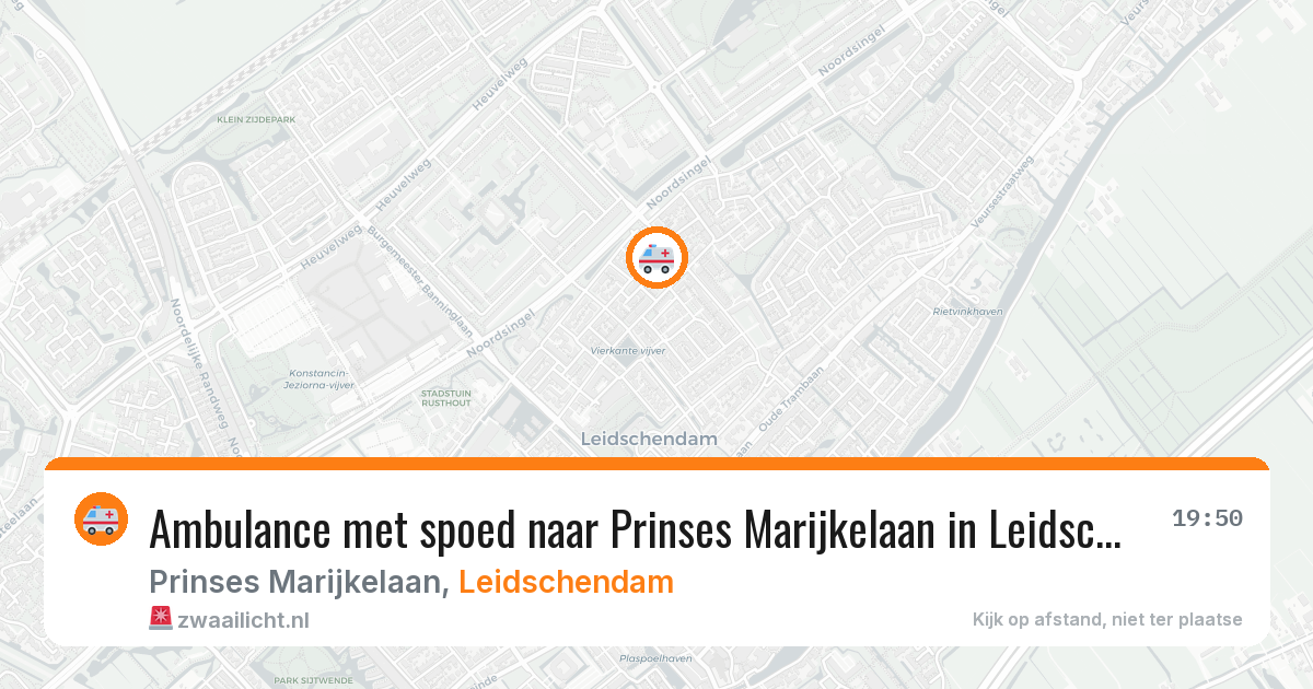 Ambulance met spoed naar Prinses Marijkelaan in Leidschendam — 22 jun 2026