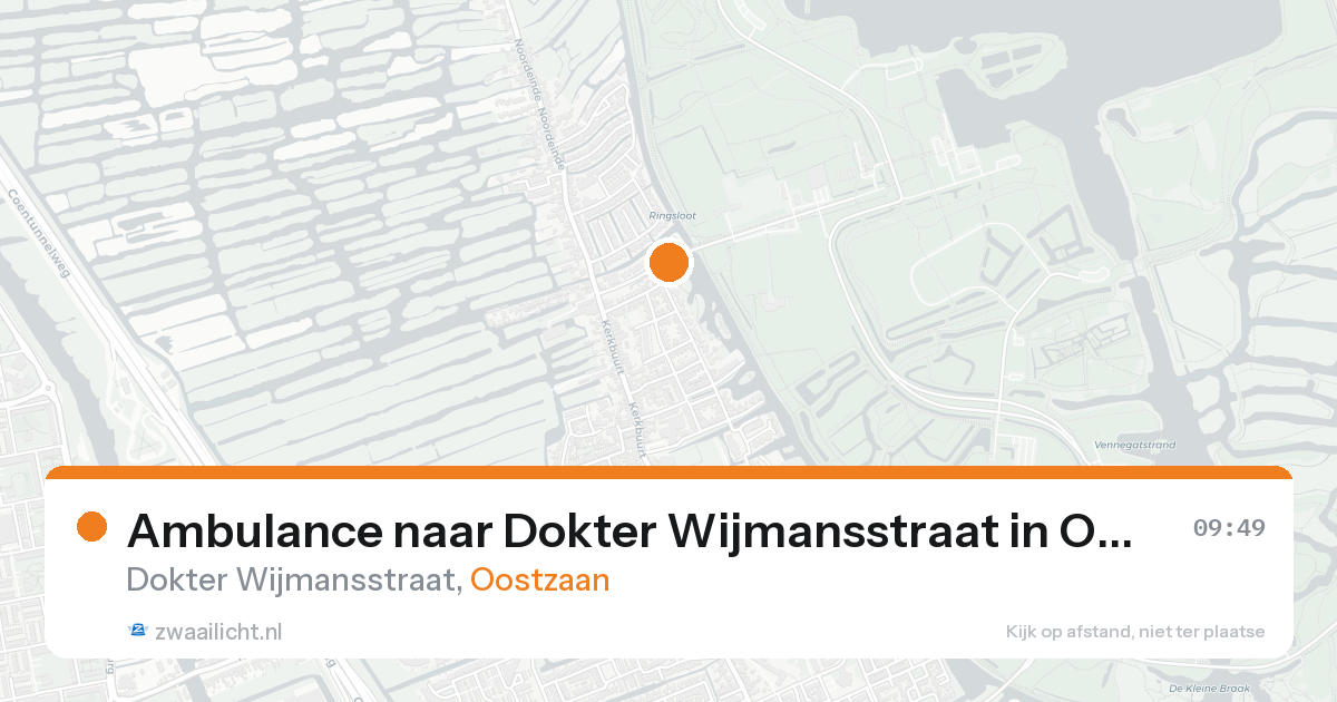 Ambulance naar Dokter Wijmansstraat in Oostzaan — 8 feb 2026