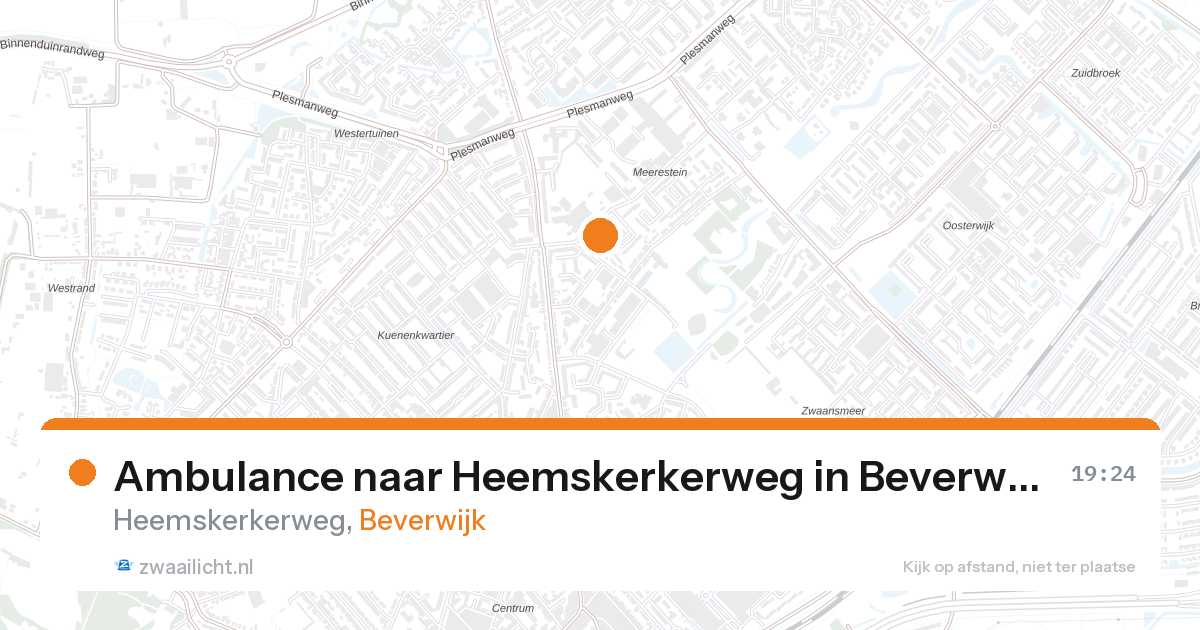 Ambulance naar Heemskerkerweg in Beverwijk — 27 aug 2026