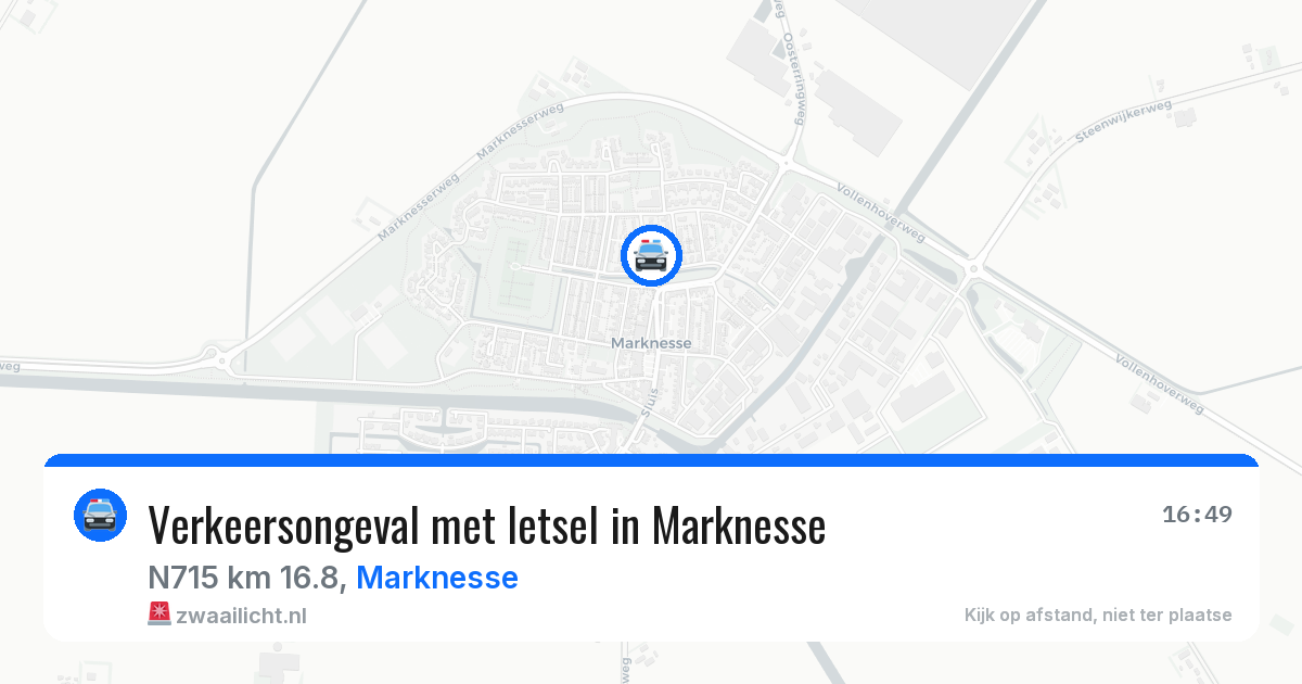 Verkeersongeval met letsel in Marknesse — 29 mei 2026