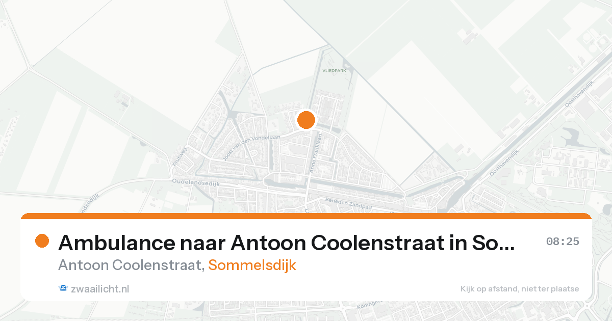 Ambulance naar Antoon Coolenstraat in Sommelsdijk — 31 jan 2026