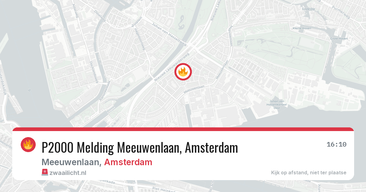 P2000 Melding Meeuwenlaan, Amsterdam — 17 apr 2026