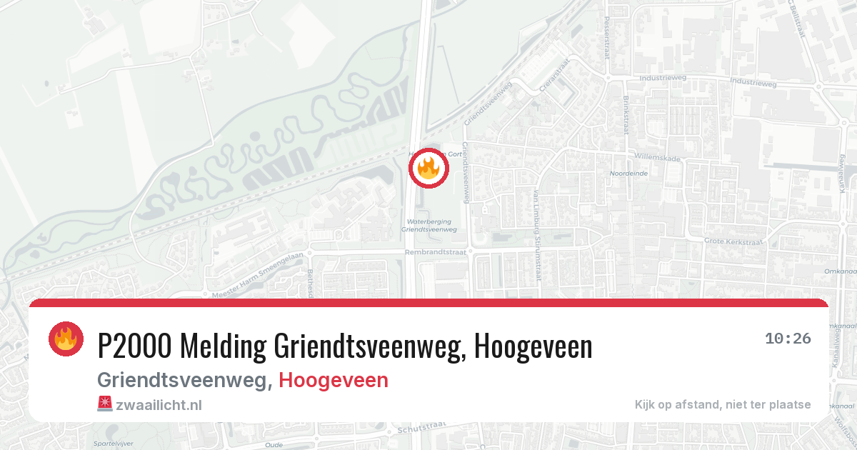 P2000 Melding Griendtsveenweg, Hoogeveen — 25 mrt 2026
