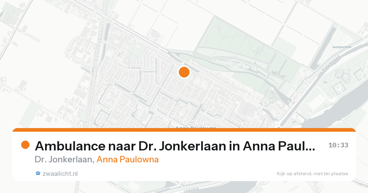 Ambulance naar Dr. Jonkerlaan in Anna Paulowna — 19 aug 2026