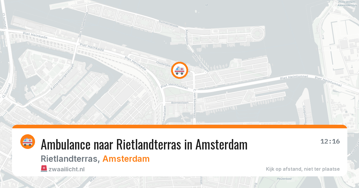 Ambulance naar Rietlandterras in Amsterdam — 28 jun 2026