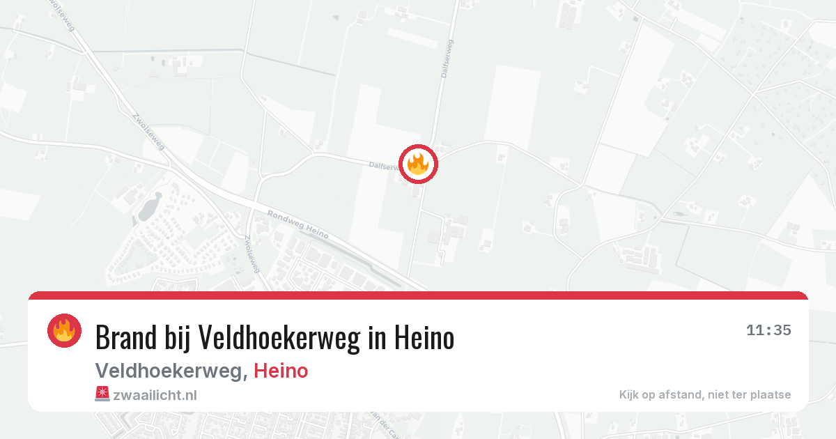 Brand bij Veldhoekerweg in Heino — 17 jun 2026