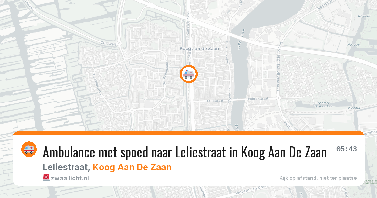Ambulance met spoed naar Leliestraat in Koog Aan De Zaan — 13 feb 2026